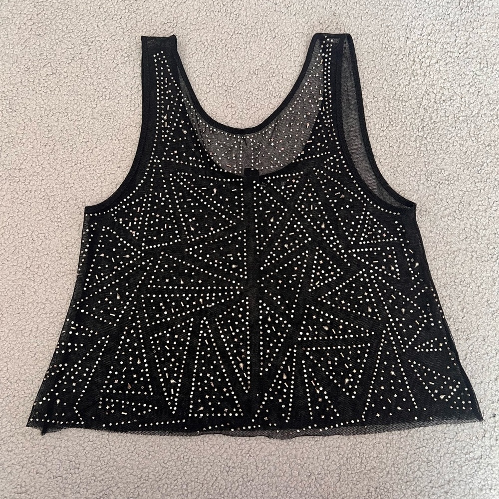 Mesh beaded top